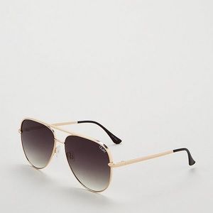 QUAY SAHARA AVIATOR SUNGLASSES